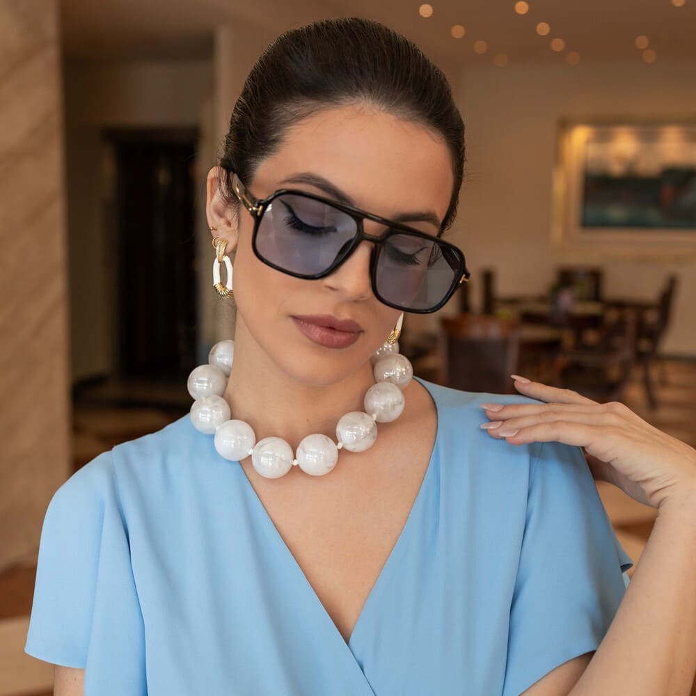 Γυναικεία γυαλιά ηλίου Maria Callas Medea blue - Image 1